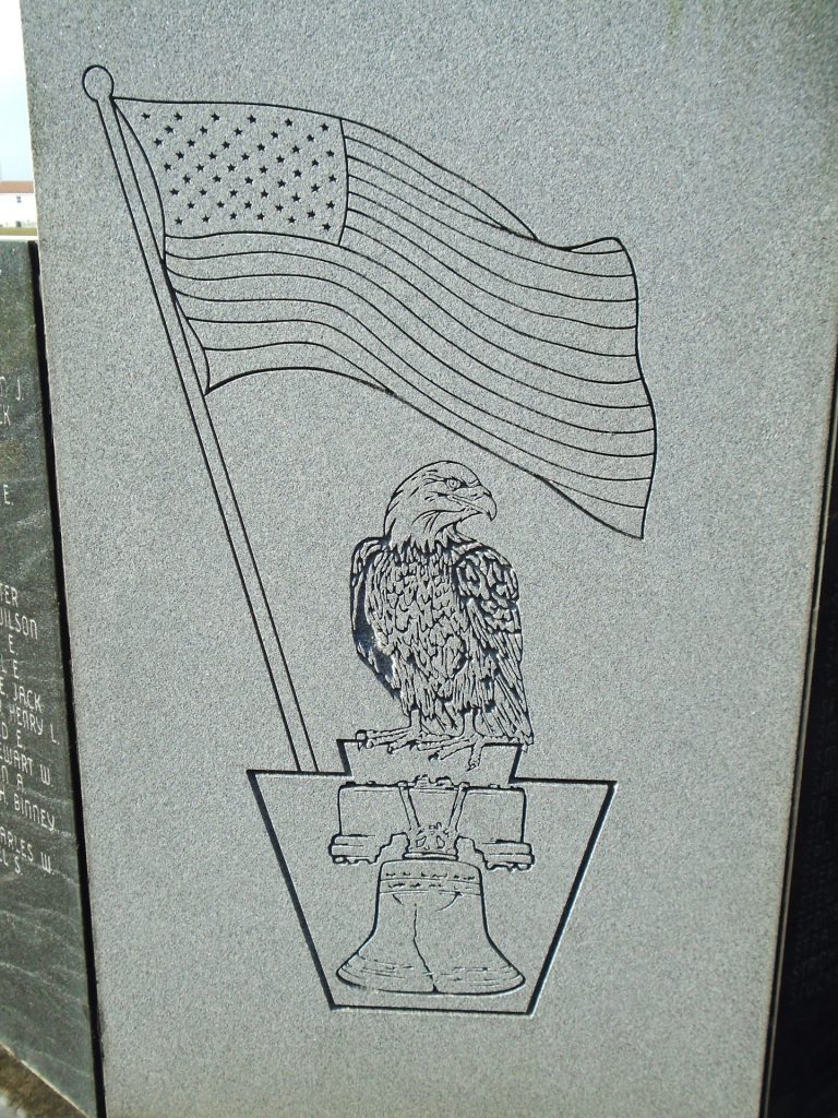 SUSQUEHANNA TOWNSHIP WW II MEMORIAL CENTER STONE BACK