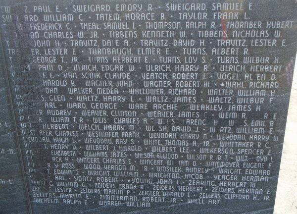 SUSQUEHANNA TOWNSHIP WW II MEMORIAL STONE H