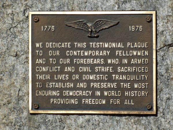 SUTTON ALL VETERANS MEMORIAL PLAQUE