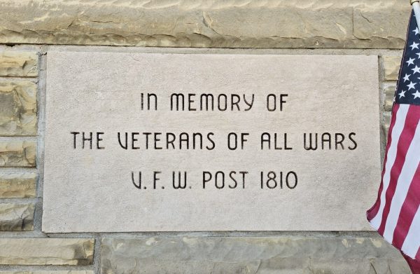 V.F.W. POST 1810 ALL WAR VETERANS MEMORIAL STONE