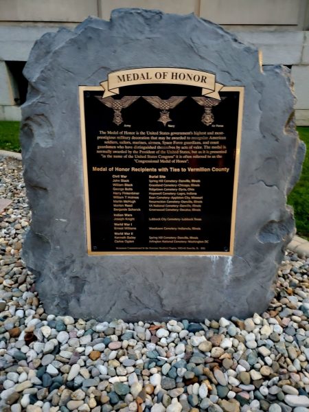 VERMILION COUNTY MEDAL OF HONOR RECIPIENTS WAR MEMORIAL