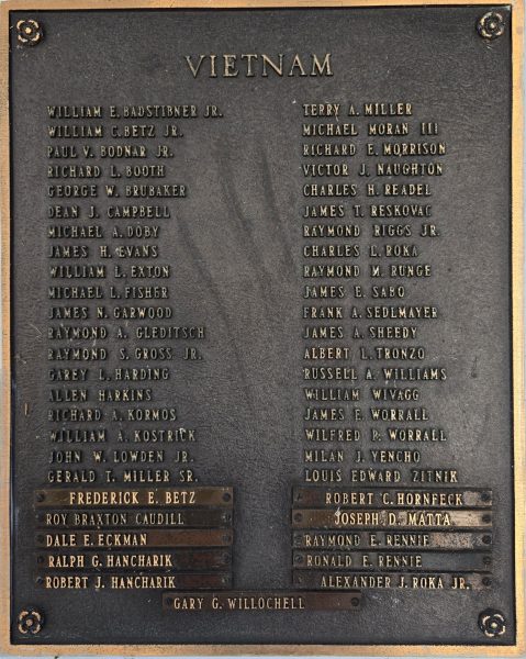 VERSAILLES BOROUGH HONOR ROLL WAR MEMORIAL PLAQUE D