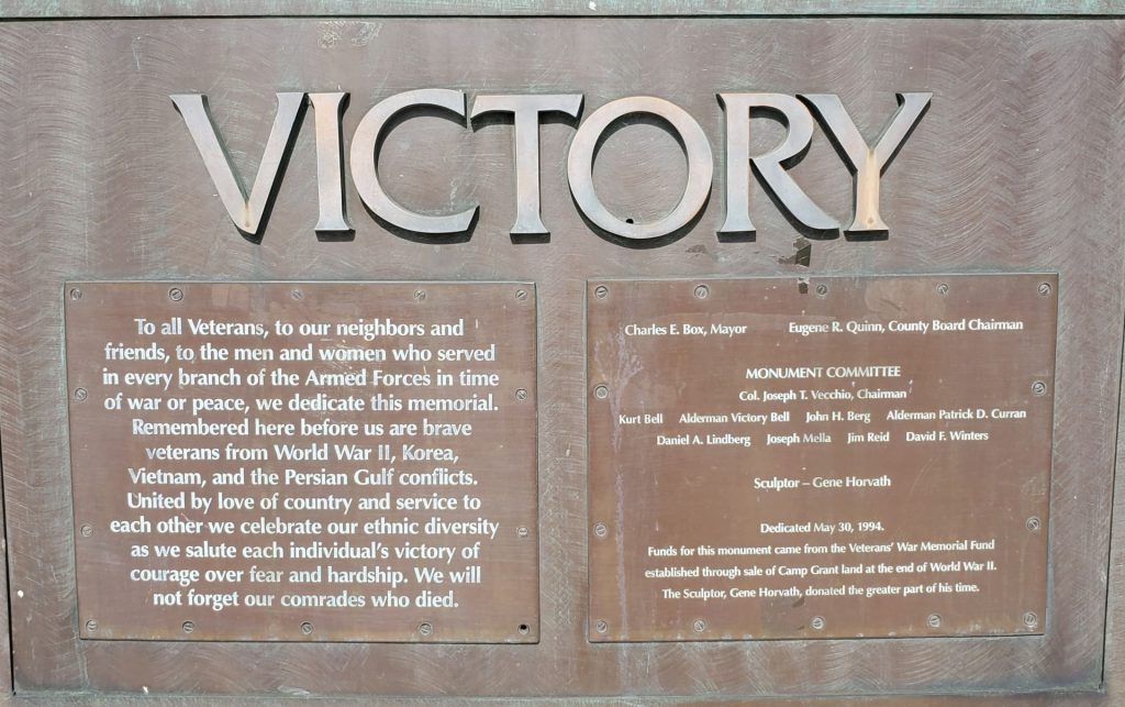 VICTORY WAR MEMORIAL PLAQUE