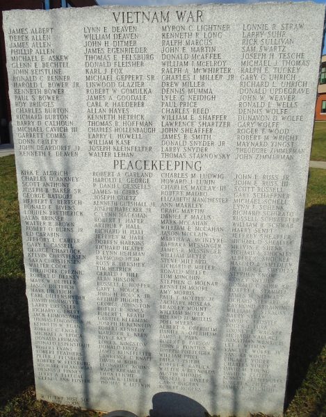 VIETNAM WAR AND PEACEKEEPING MEMORIAL