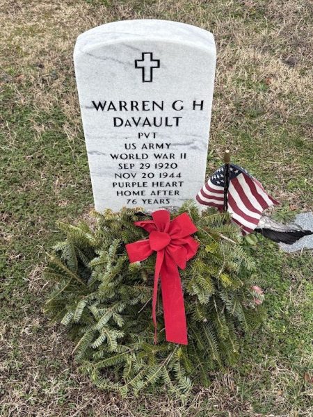 WARREN GH DEVAULT WAR MEMORIAL CEMETERY STONE