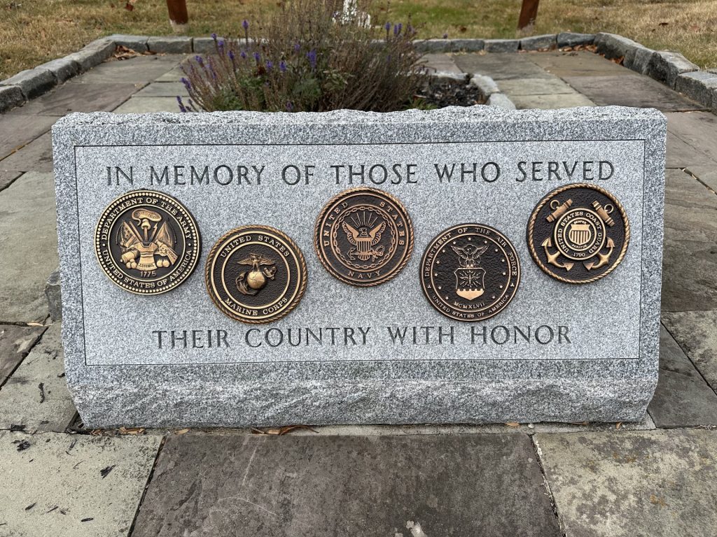 WILMINGTON THOSE WHO SERVED VETERANS MEMORIAL FLAGPOLE STONE