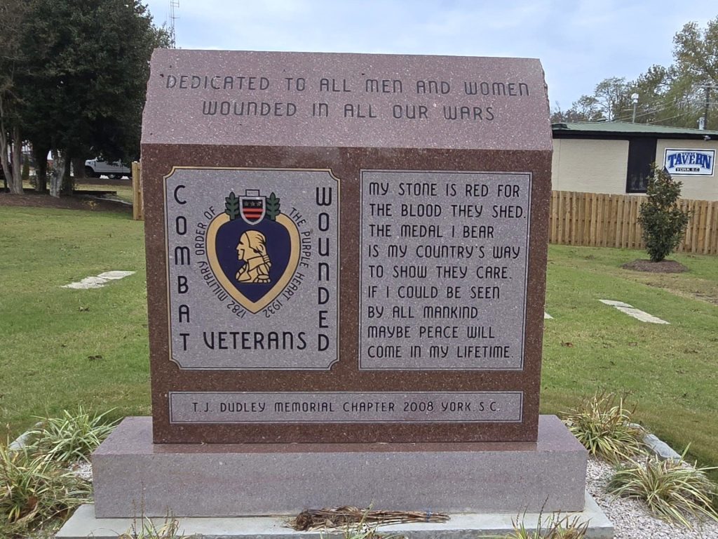 YORK COMBAT WOUNDED VETERANS MEMORIAL