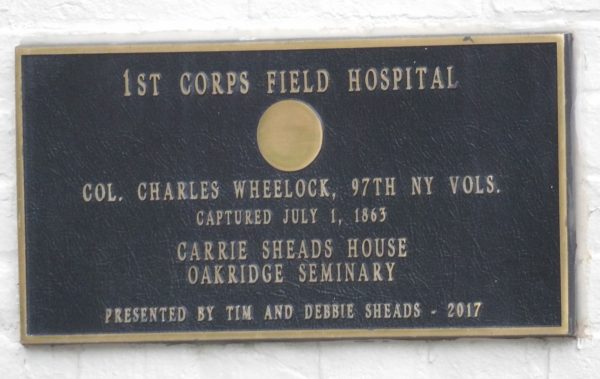 1ST CORPS FIELD HOSPITAL WAR MEMORIAL PLAQUE