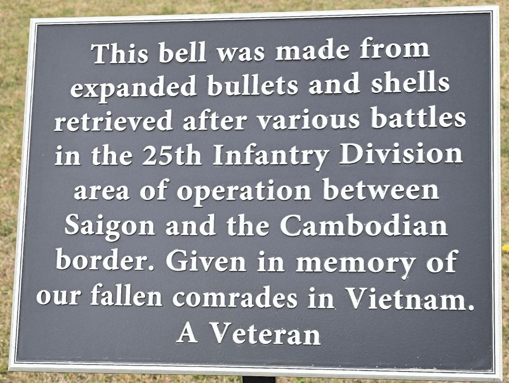 25TH INFANTRY DIVISION WAR MEMORIAL BELL PLAQUE
