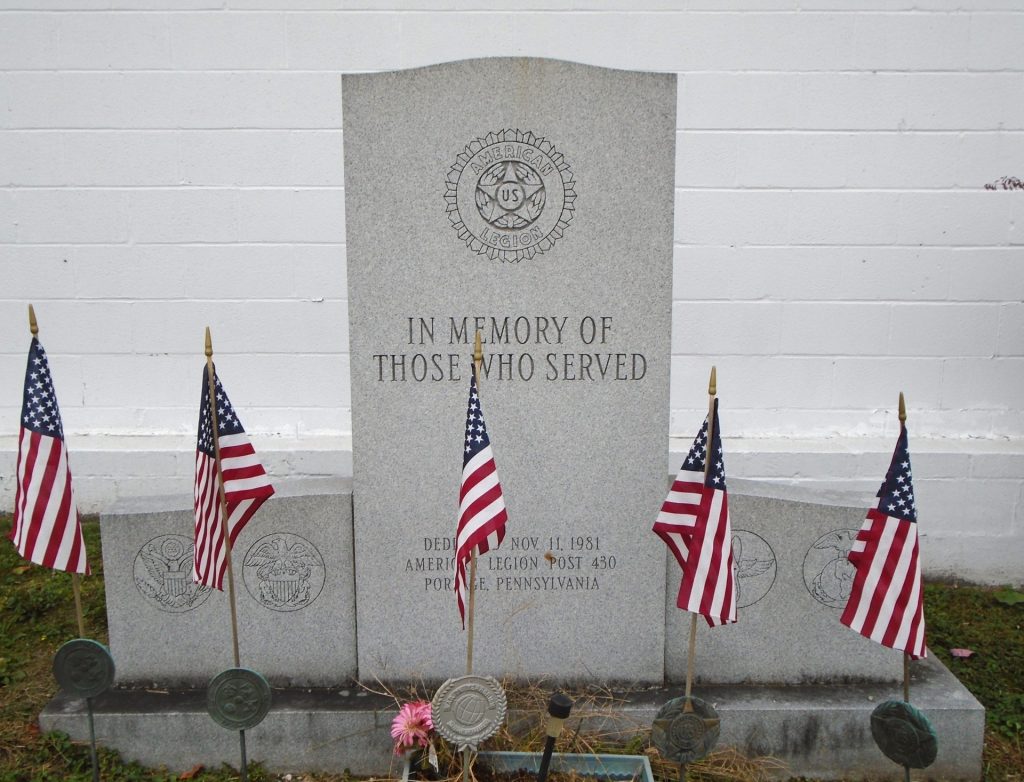 AMERICAN LEGION POST 430 THOSE WHO SERVED WAR MEMORIAL