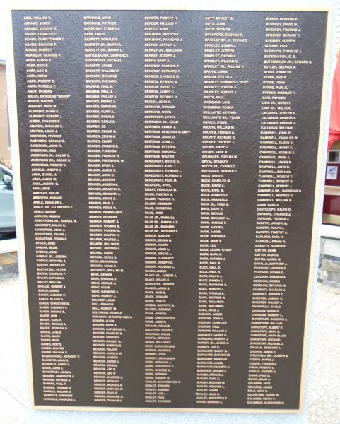 AMERICAN LEGION POST 506 VETERANS MEMORIAL PLAQUE A