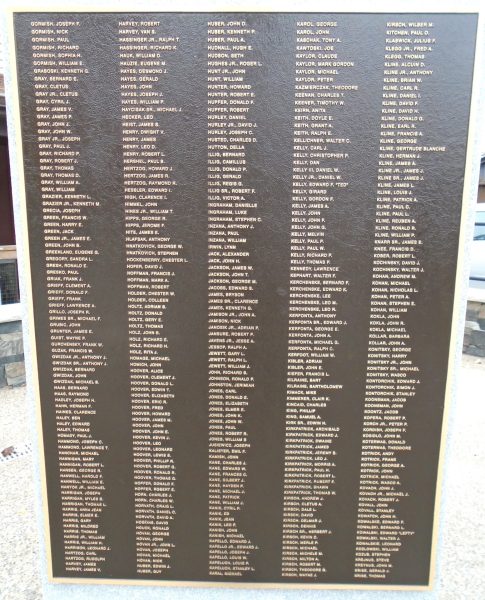 AMERICAN LEGION POST 506 VETERANS MEMORIAL PLAQUE C