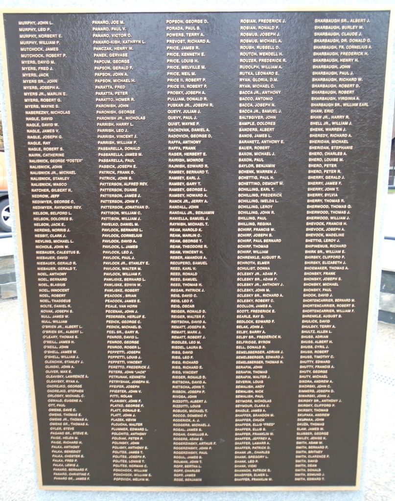 AMERICAN LEGION POST 506 VETERANS MEMORIAL PLAQUE E