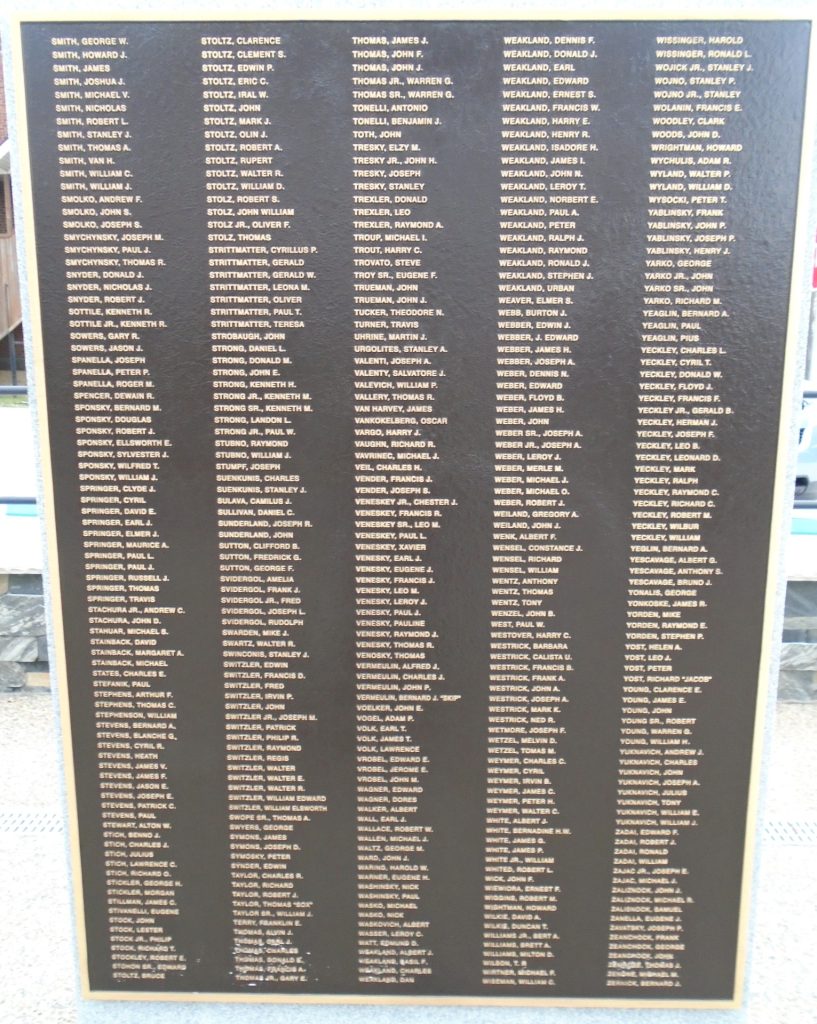 AMERICAN LEGION POST 506 VETERANS MEMORIAL PLAQUE F