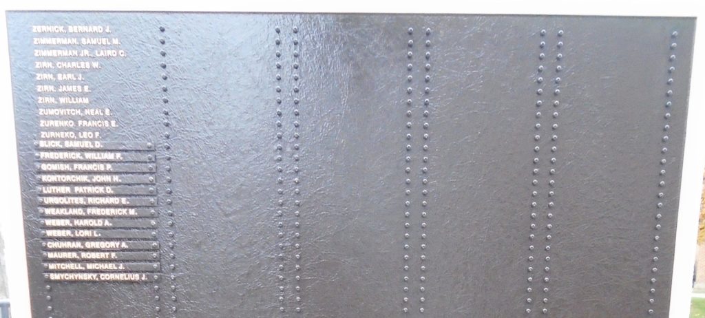 AMERICAN LEGION POST 506 VETERANS MEMORIAL PLAQUE G