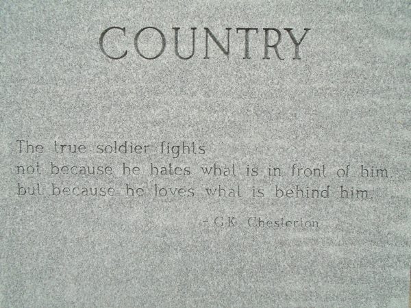 AMERICAN LEGION POST 506 VETERANS MEMORIAL STONE E