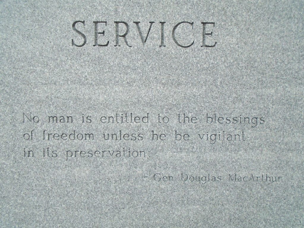 AMERICAN LEGION POST 506 VETERANS MEMORIAL STONE G