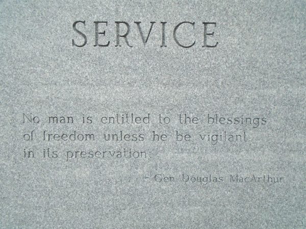 AMERICAN LEGION POST 506 VETERANS MEMORIAL STONE G