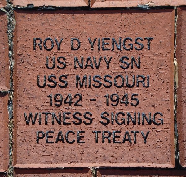 AMERICAN LEGION POST 883 WAR VETERANS MEMORIAL PAVER E