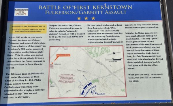 BATTLE OF FIRST KERNSTOWN WAR MEMORIAL PANEL III