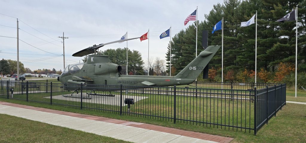 BELL AH-1 HUEY HELICOPTER WAR MEMORIAL
