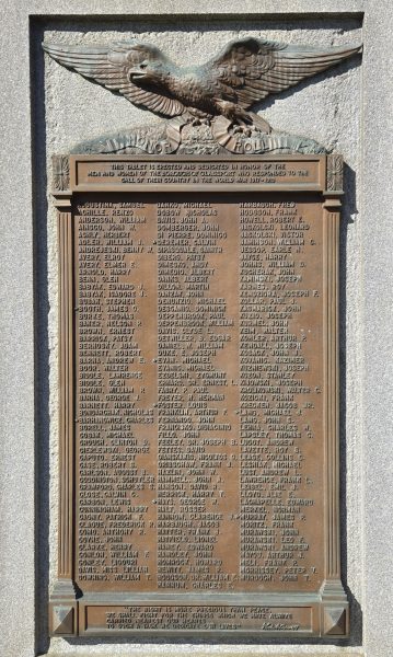 BOROUGH OF GLASSPORT WORLD WAR HONOR ROLL MEMORIAL PLAQUE A