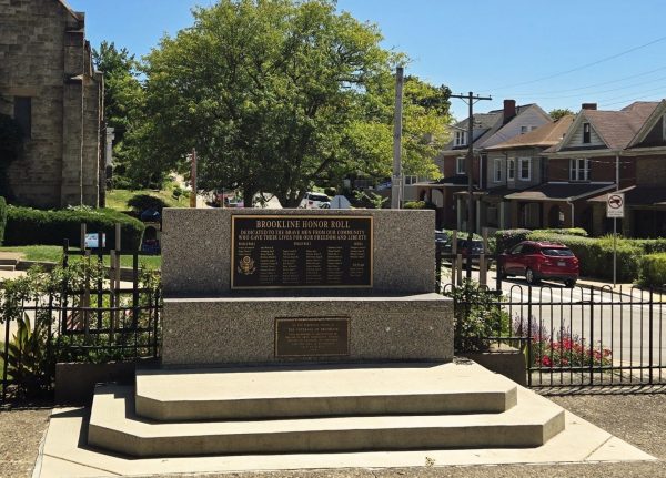 BROOKLINE HONOR ROLL WAR VETERANS MEMORIAL