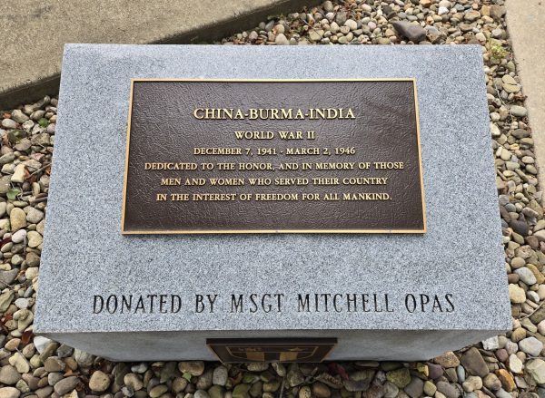 CHINA-BURMA-INDIA WAR MEMORIAL PLAQUE