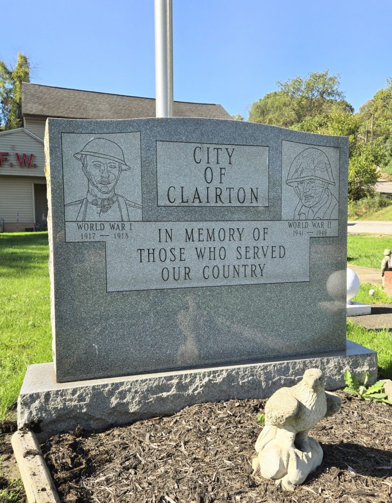 CITY OF CLAIRTON WORLD WARS VETERANS MEMORIAL