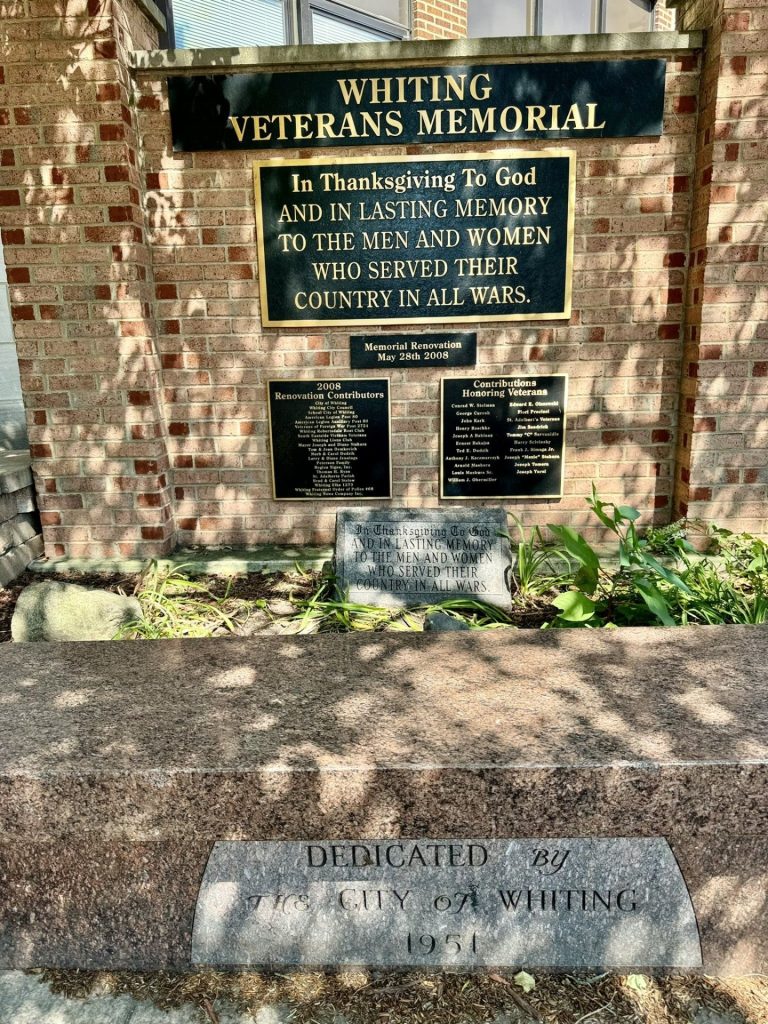 CITY OF WHITING VETERANS MEMORIAL