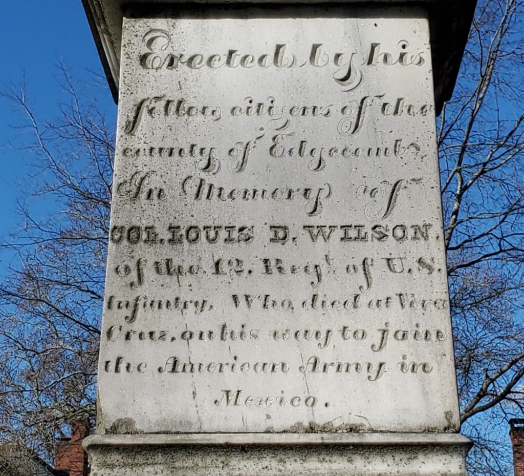 COL. LOUIS D. WILSON WAR MEMORIAL SIDE A