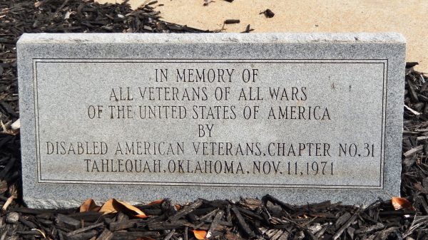 DAV CHAPTER NO. 31 ALL WAR VETERANS MEMORIAL TABLET