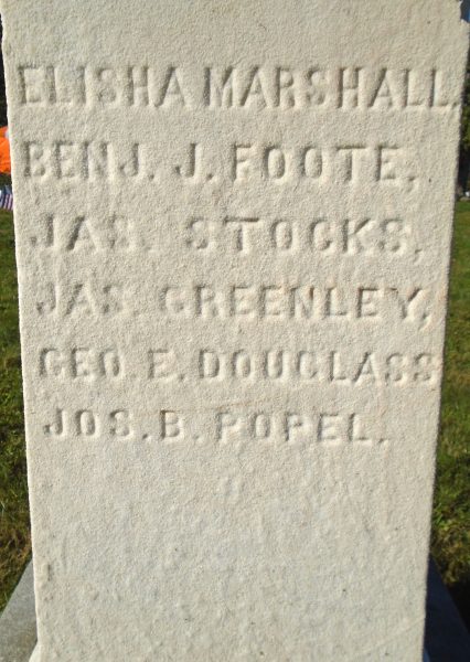 DAUPHIN COUNTY COLORED SOLDIERS AND SAILORS AND UNKNOWN DEAD MEMORIAL STONE B