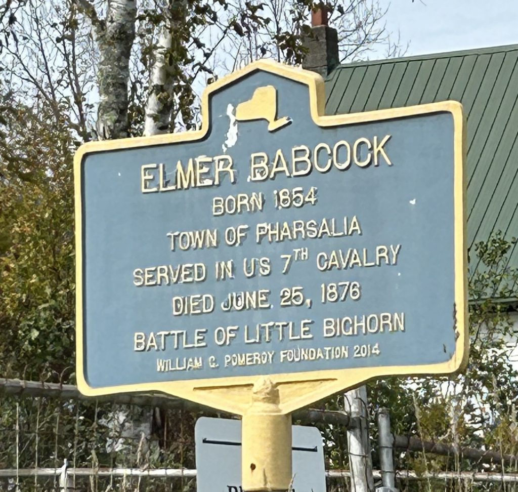ELMER BABCOCK WAR MEMORIAL MARKER