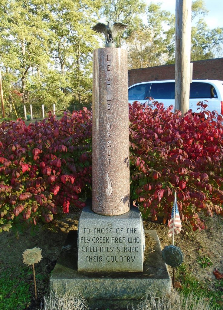 FLY CREEK AREA VETERANS MEMORIAL