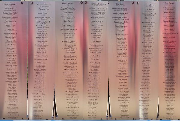 FORT RECOVERY VETERANS PLAZA HONOR ROLL SECTION C