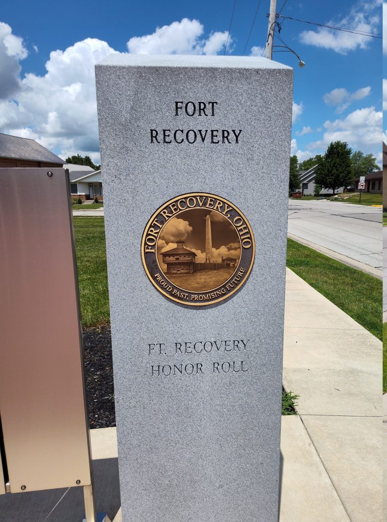 FORT RECOVERY VETERANS PLAZA STONE A