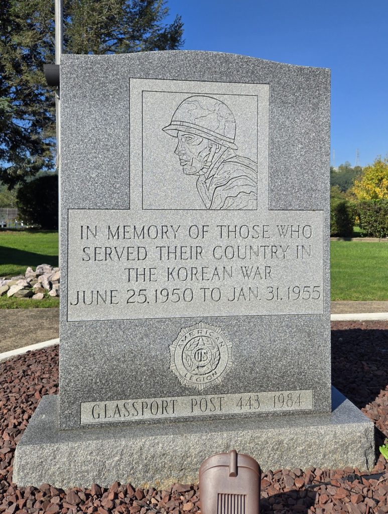 GLASSPORT POST 443 KOREAN WAR VETERANS MEMORIAL