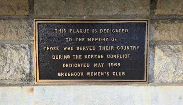 GREENOOK HONOR ROLL WAR VETERANS MEMORIAL PLAQUE C