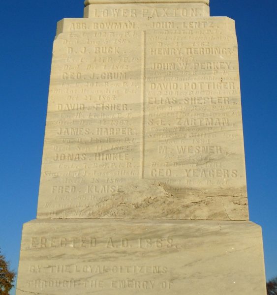 HEROIC DEAD OF EAST HANOVER CIVIL WAR MEMORIAL STONE B