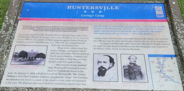 HUNTERSVILLE LORING’S CAMP WAR MEMORIAL PANEL