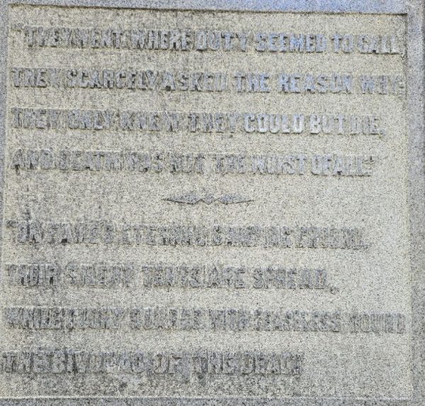 IN GRATEFUL REMEMBRANCE CIVIL WAR MEMORIAL STONE D