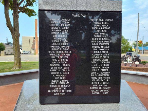 IN HONOR OF THOSE WHO DIED FOR FREEDOM MEMORIAL SIDE D