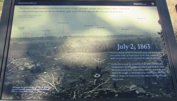 JULY 2, 1863 WAR MEMORIAL PANEL