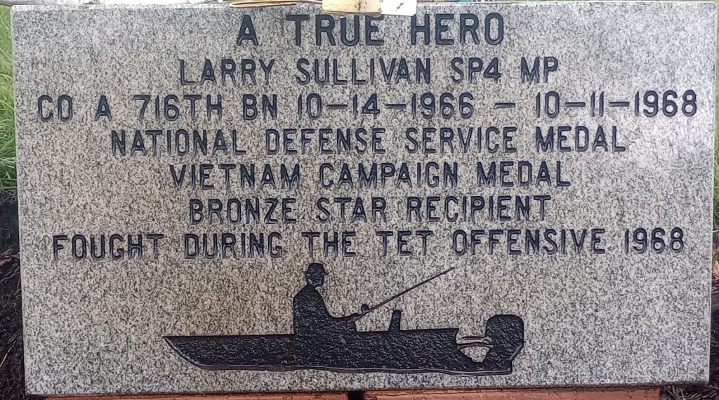 LARRY SULLIVAN VIETNAM WAR MEMORIAL TABLET