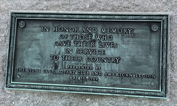 LAUREL SUPREME SACRIFICE VETERANS MEMORIAL PLAQUE