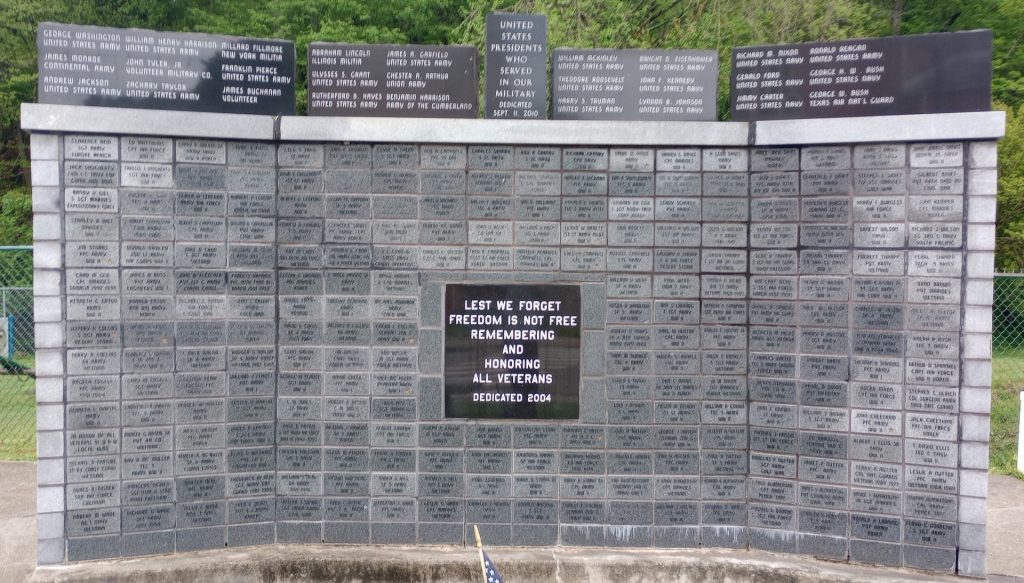 LEST WE FORGET HONORING ALL VETERANS MEMORIAL WALL