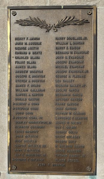 LIBERTY BOROUGH MEMORIAL PLAQUE A