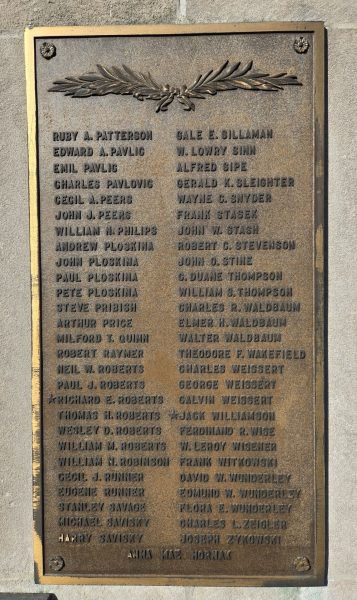 LIBERTY BOROUGH MEMORIAL PLAQUE C