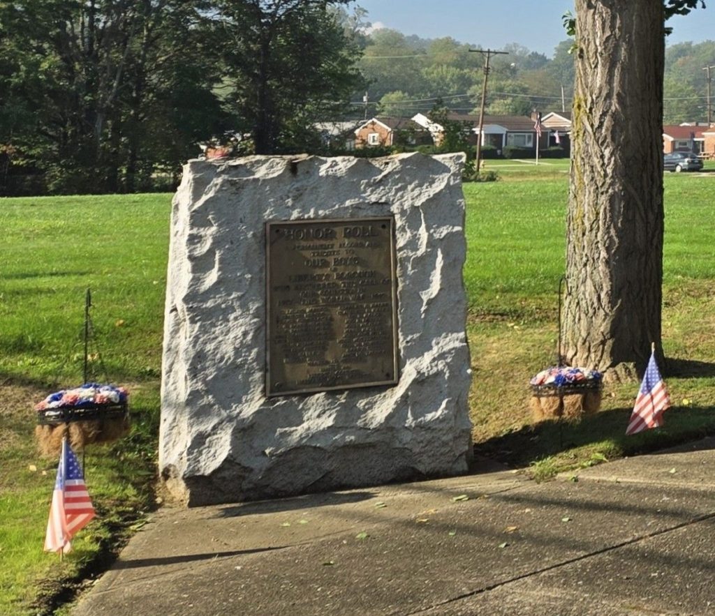 LIBERTY BOROUGH WORLD WAR HONOR ROLL MEMORIAL